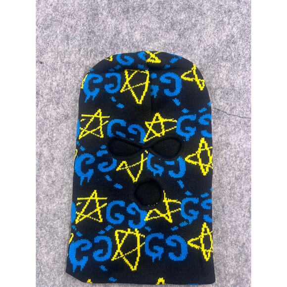 Designer GG and Stars Shiesty Balaclava 3 hole mask - Picture 1 of 2